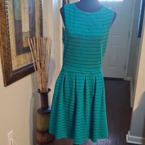 Mossimo M&M'S Green Striped Mini Dress